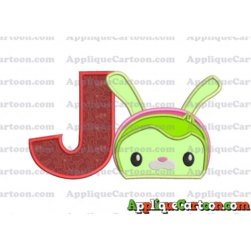 Tweak Bunny Octonauts Applique Embroidery Design With Alphabet J