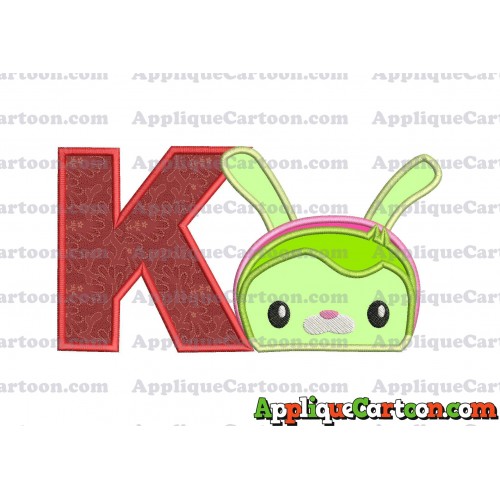 Tweak Bunny Octonauts Applique Embroidery Design With Alphabet K