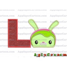 Tweak Bunny Octonauts Applique Embroidery Design With Alphabet L
