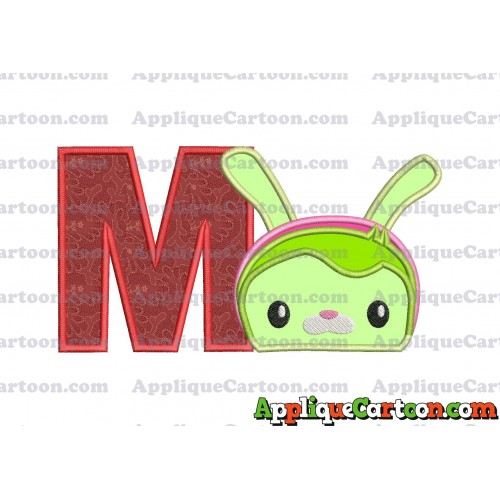Tweak Bunny Octonauts Applique Embroidery Design With Alphabet M