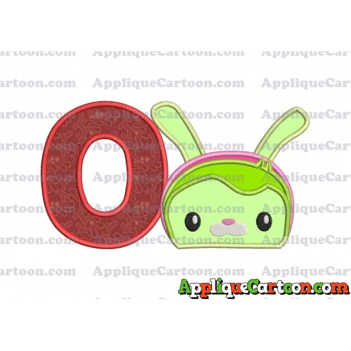 Tweak Bunny Octonauts Applique Embroidery Design With Alphabet O