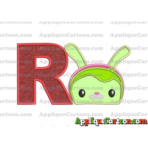 Tweak Bunny Octonauts Applique Embroidery Design With Alphabet R