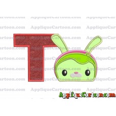 Tweak Bunny Octonauts Applique Embroidery Design With Alphabet T