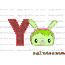 Tweak Bunny Octonauts Applique Embroidery Design With Alphabet Y