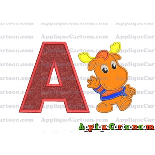 Tyrone Backyardigans Applique Design With Alphabet A