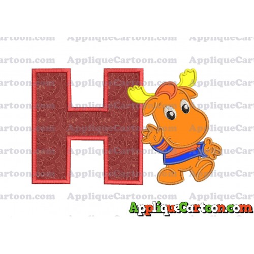 Tyrone Backyardigans Applique Design With Alphabet H