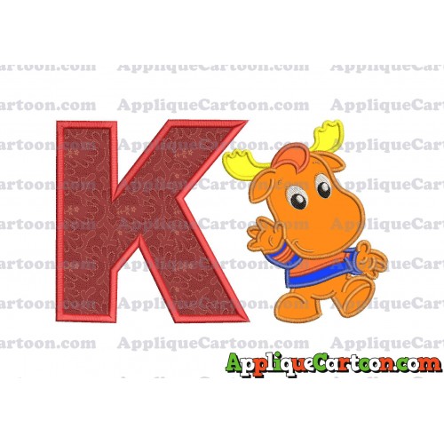 Tyrone Backyardigans Applique Design With Alphabet K