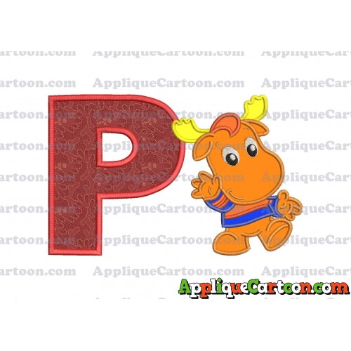 Tyrone Backyardigans Applique Design With Alphabet P