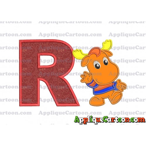 Tyrone Backyardigans Applique Design With Alphabet R