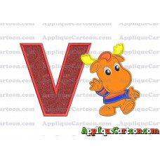 Tyrone Backyardigans Applique Design With Alphabet V
