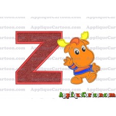 Tyrone Backyardigans Applique Design With Alphabet Z