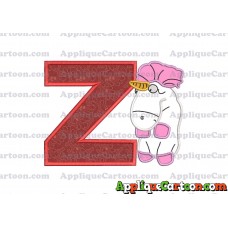 Unicorn Despicable Me Applique Embroidery Design With Alphabet Z