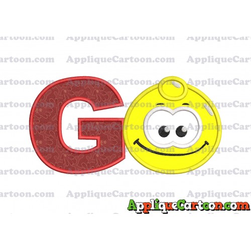 Yellow Jelly Applique Embroidery Design With Alphabet G