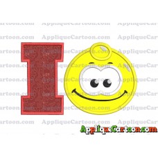 Yellow Jelly Applique Embroidery Design With Alphabet I