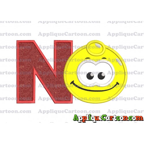 Yellow Jelly Applique Embroidery Design With Alphabet N